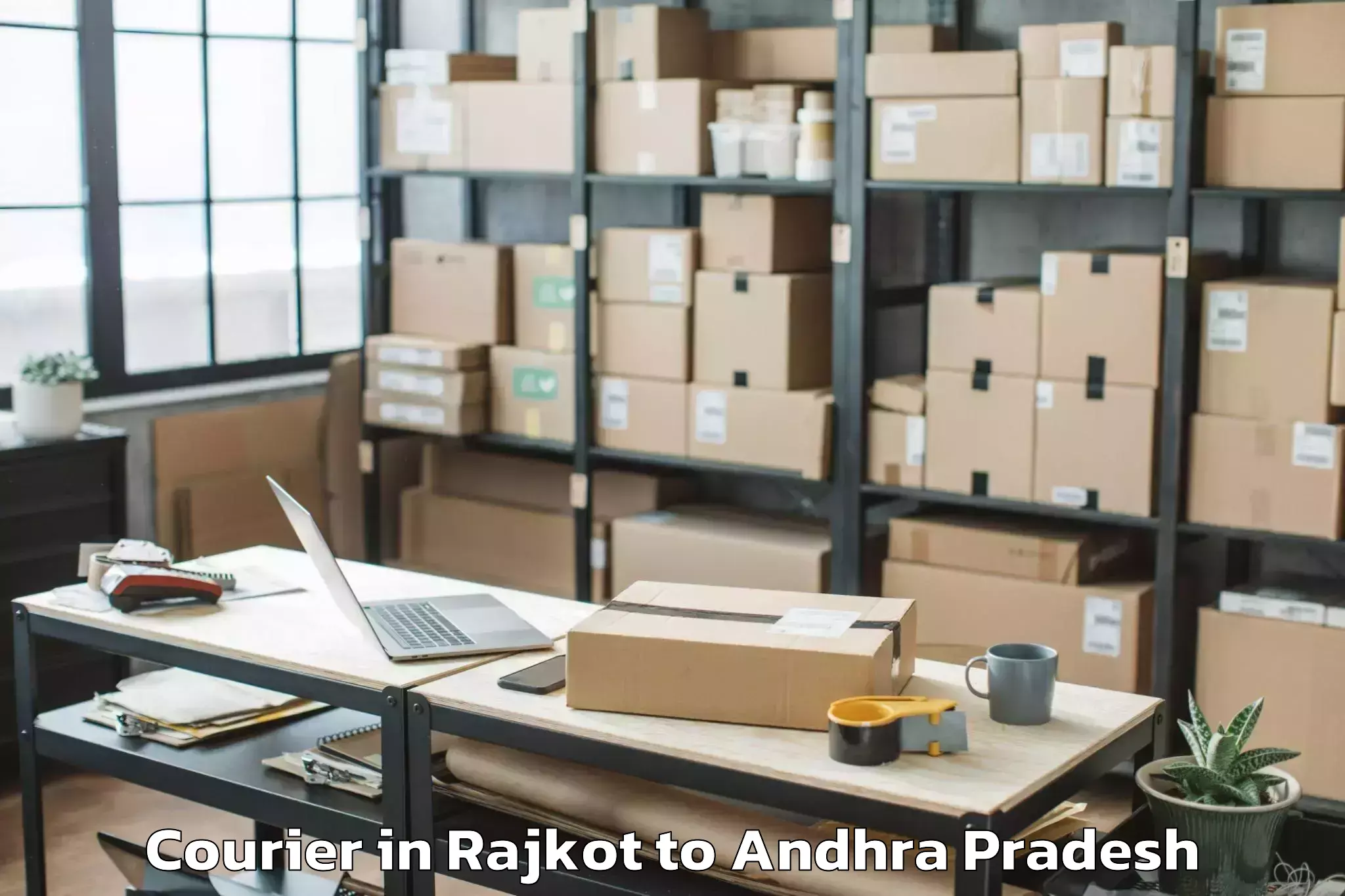 Leading Rajkot to Chillakur Courier Provider